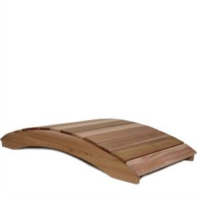 Outdoor 6-Ft Garden Bridge in Red Cedar Wood Outdoor 6-Ft Garden Bridge in Red Cedar Wood